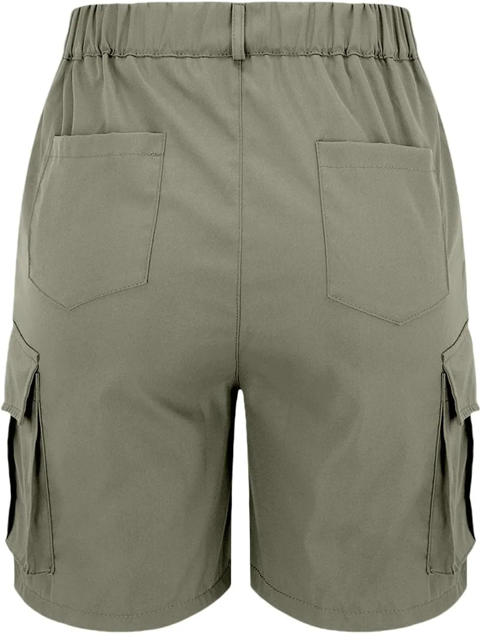 Women's Cargo Shorts Casual Quick Dry Lightweight High Waisted Button Shorts with Pockets Summer Outdoor Hiking Outfit