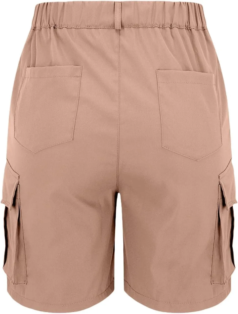 Women's Cargo Shorts Casual Quick Dry Lightweight High Waisted Button Shorts with Pockets Summer Outdoor Hiking Outfit