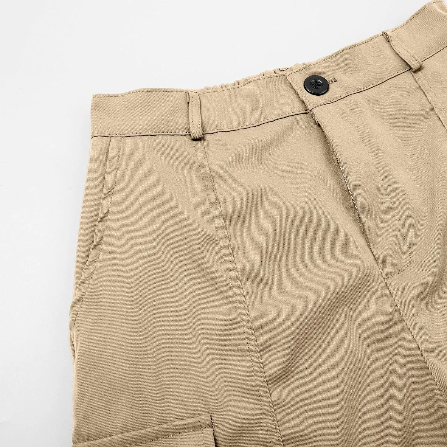 Women's Cargo Shorts Casual Quick Dry Lightweight High Waisted Button Shorts with Pockets Summer Outdoor Hiking Outfit