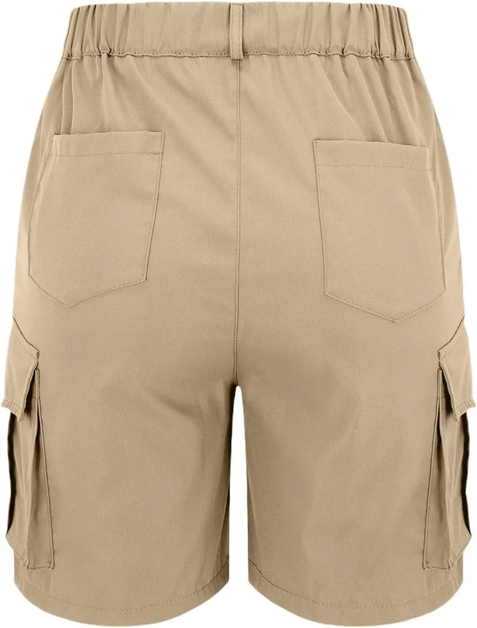 Women's Cargo Shorts Casual Quick Dry Lightweight High Waisted Button Shorts with Pockets Summer Outdoor Hiking Outfit