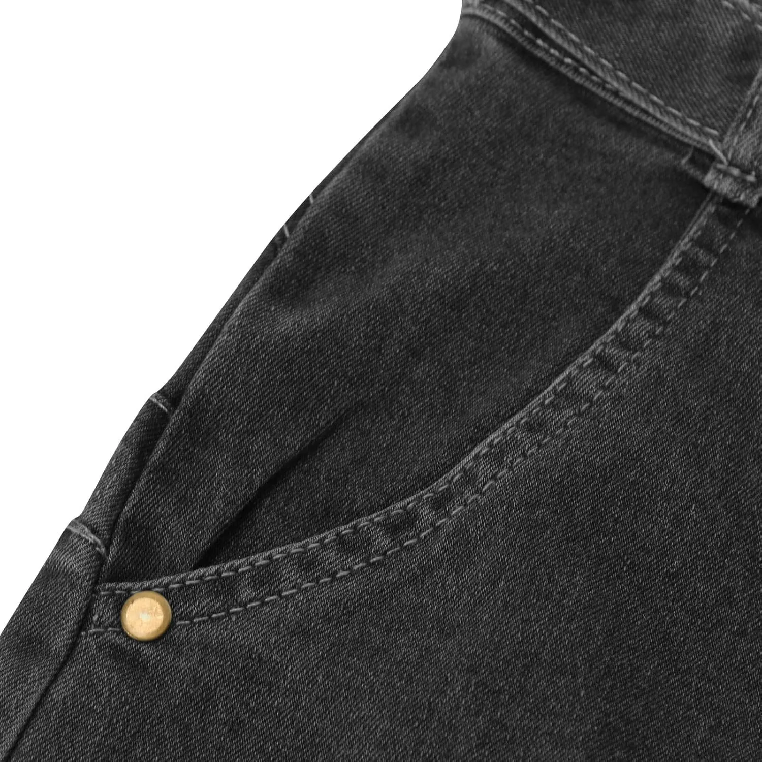 Women's Elastic Waist Tie Front Straight Denim Shorts Casual Drawstring Jean Shorts Summer Beach Shorts with Pocket
