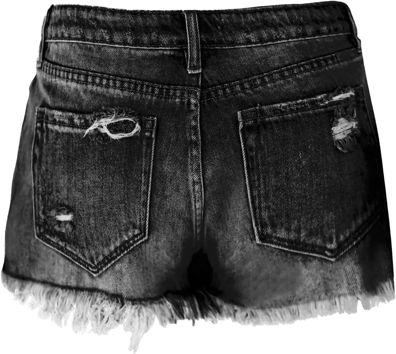 Womens Jean Shorts Summer High Waisted Stretchy Denim Shorts Ripped Frayed Raw Hem Casual Jeans Short with Pockets 2025