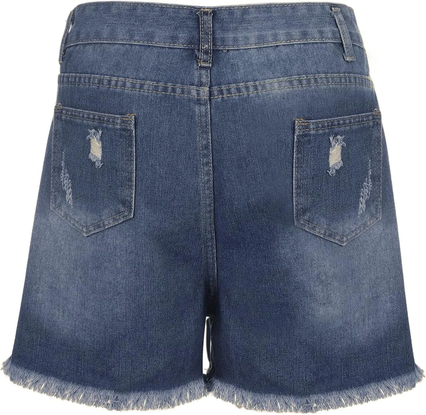 Womens Jean Shorts Summer High Waisted Stretchy Denim Shorts Ripped Frayed Raw Hem Casual Jeans Short with Pockets 2025