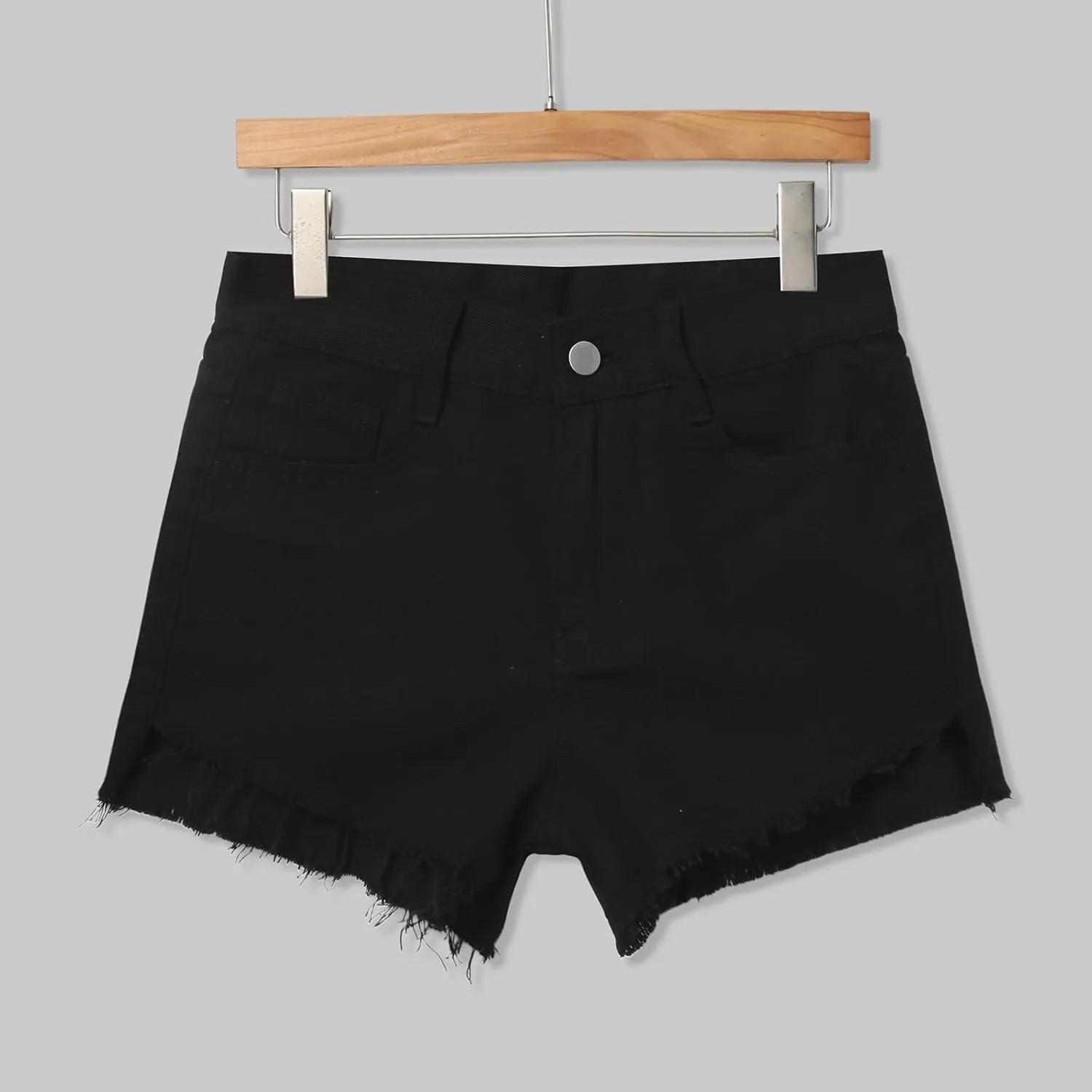 Womens Jean Shorts Summer High Waisted Stretchy Denim Shorts Ripped Frayed Raw Hem Trendy Jeans Short with Pockets 2025