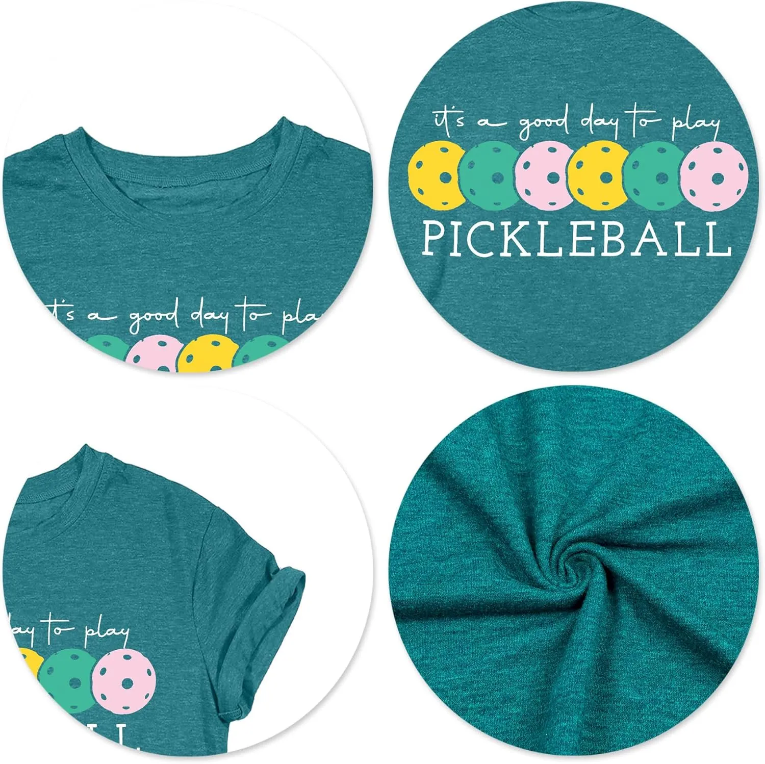 Women's Pickleball Graphic T-Shirt - Player Gift Tee, Short Sleeve Top