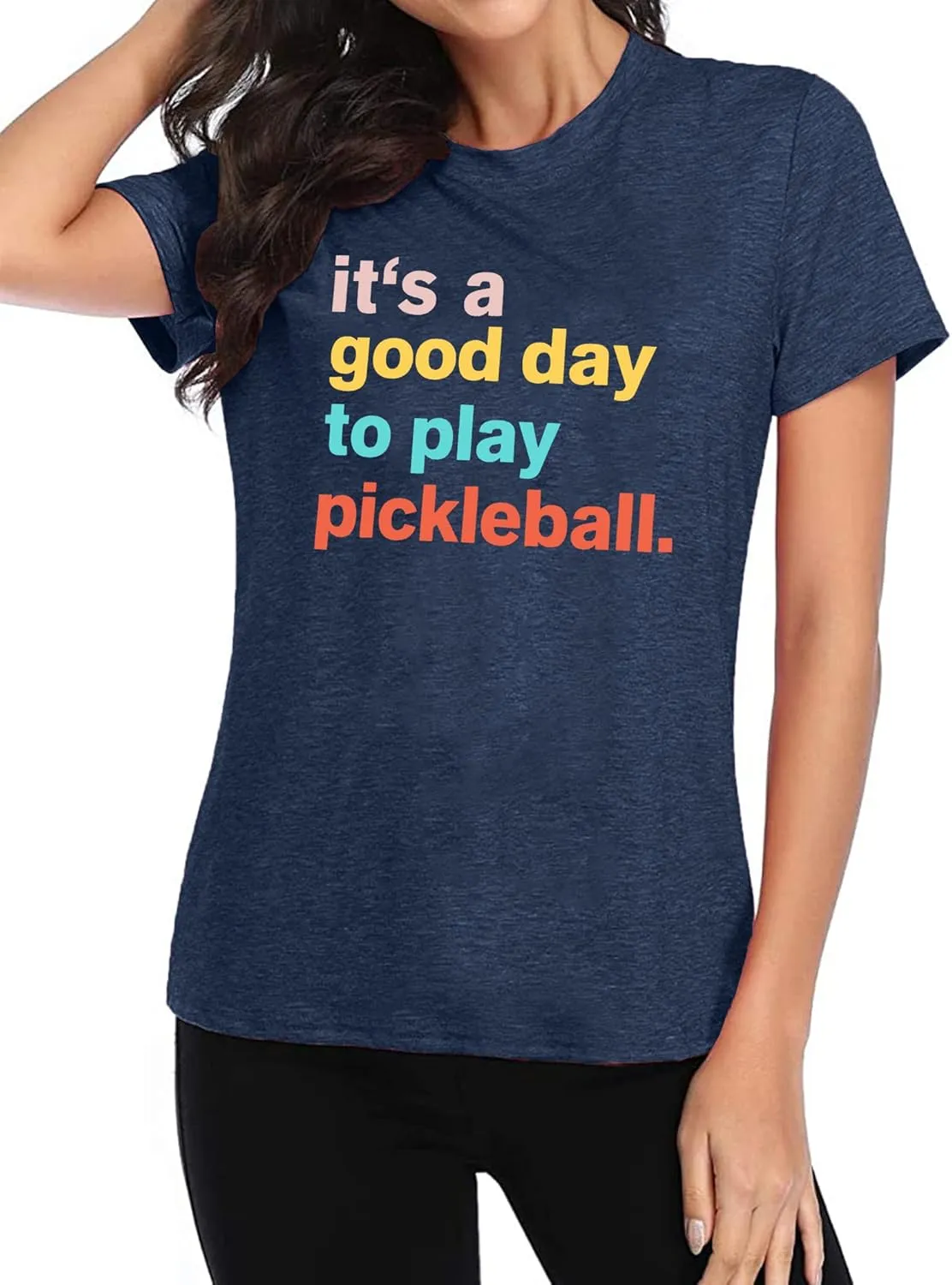 Women's Pickleball Graphic T-Shirt - Player Gift Tee, Short Sleeve Top