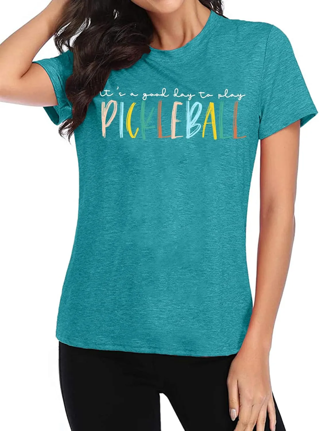 Women's Pickleball Graphic T-Shirt - Player Gift Tee, Short Sleeve Top