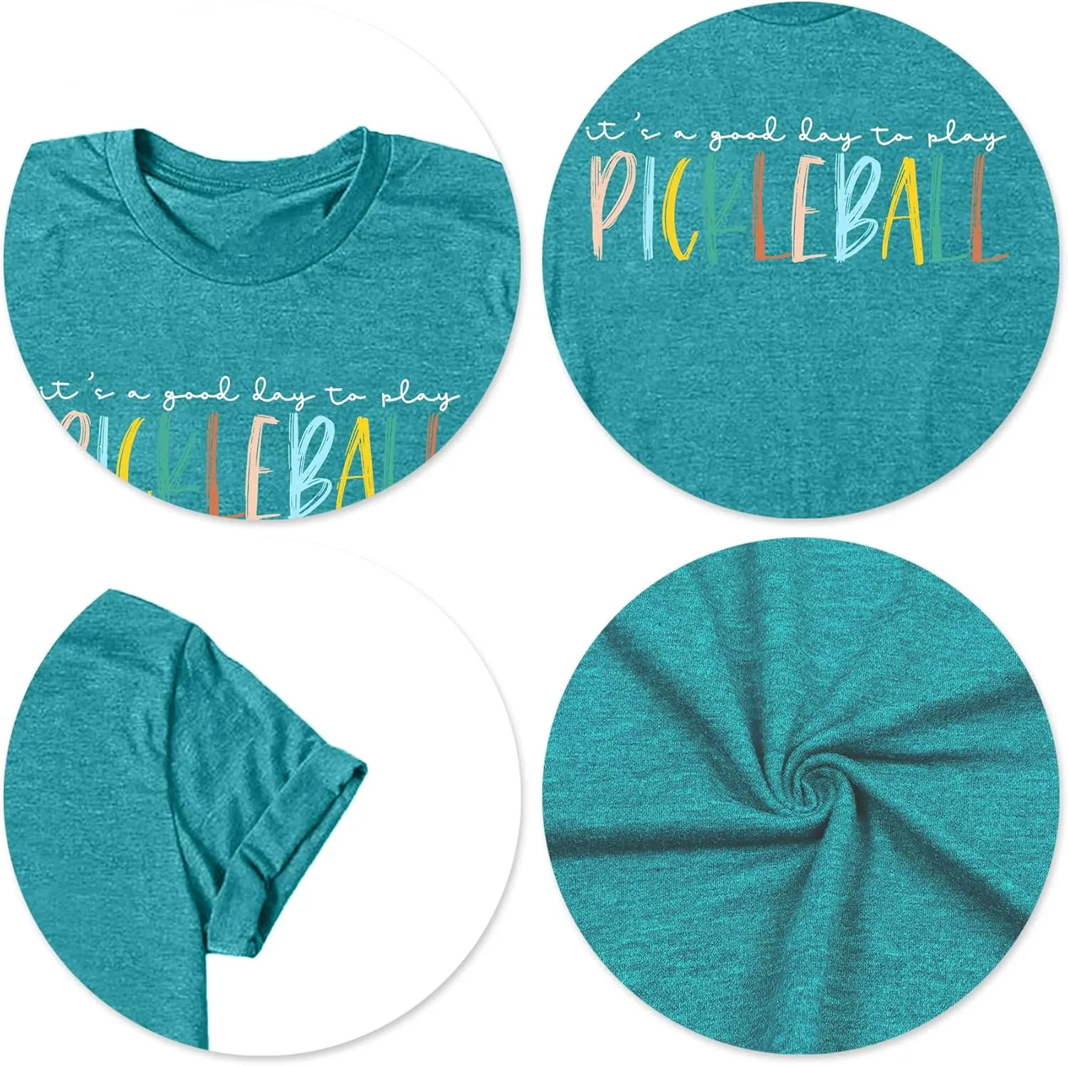Women's Pickleball Graphic T-Shirt - Player Gift Tee, Short Sleeve Top
