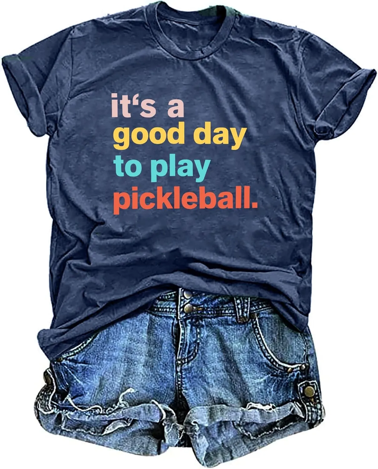 Women's Pickleball Graphic T-Shirt - Player Gift Tee, Short Sleeve Top