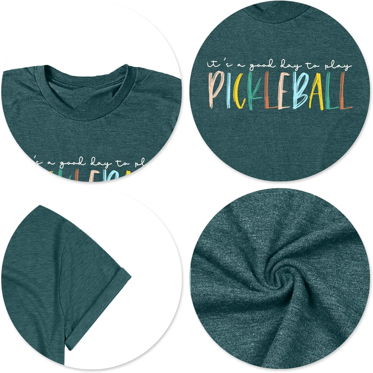 Women's Pickleball Graphic T-Shirt - Player Gift Tee, Short Sleeve Top