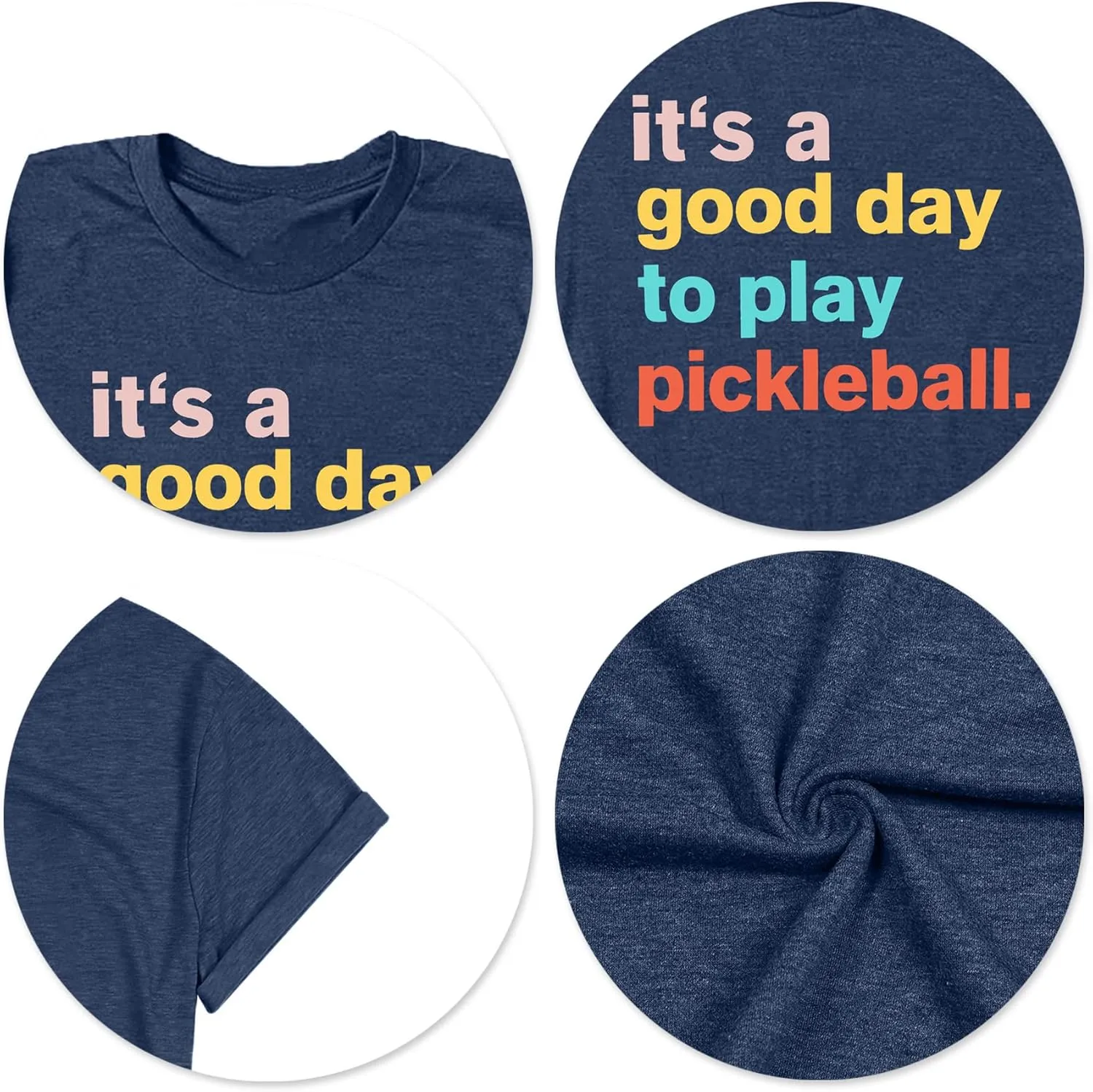 Women's Pickleball Graphic T-Shirt - Player Gift Tee, Short Sleeve Top