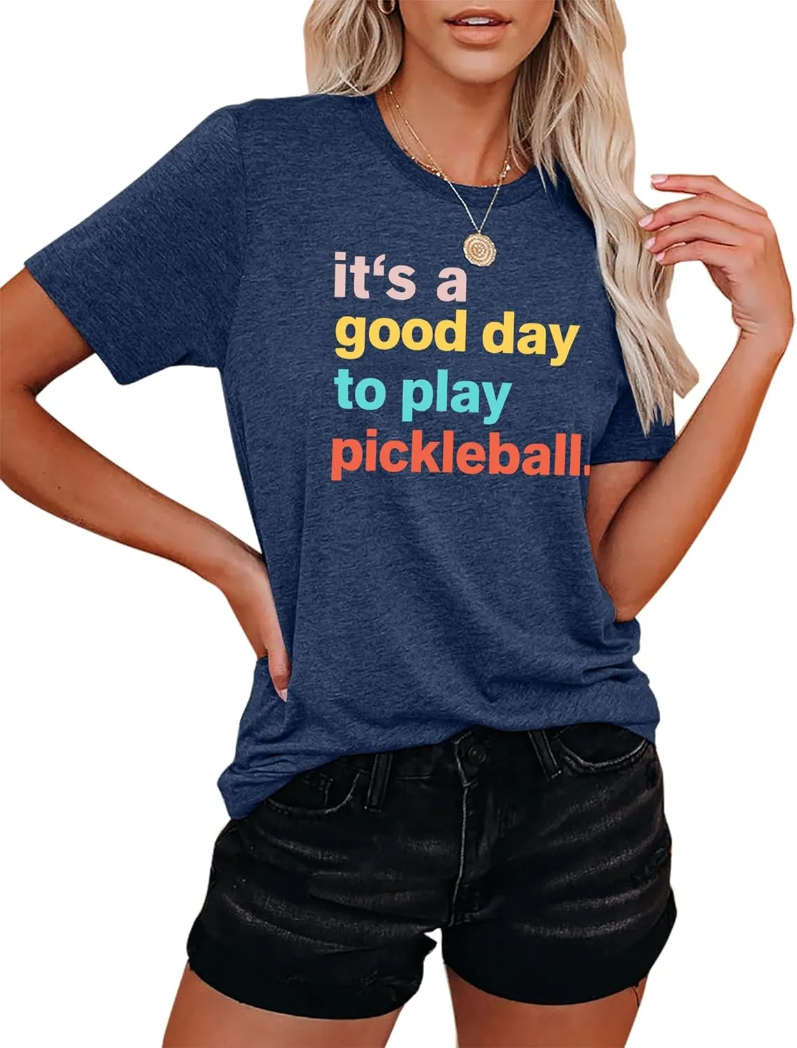 Women's Pickleball Graphic T-Shirt - Player Gift Tee, Short Sleeve Top
