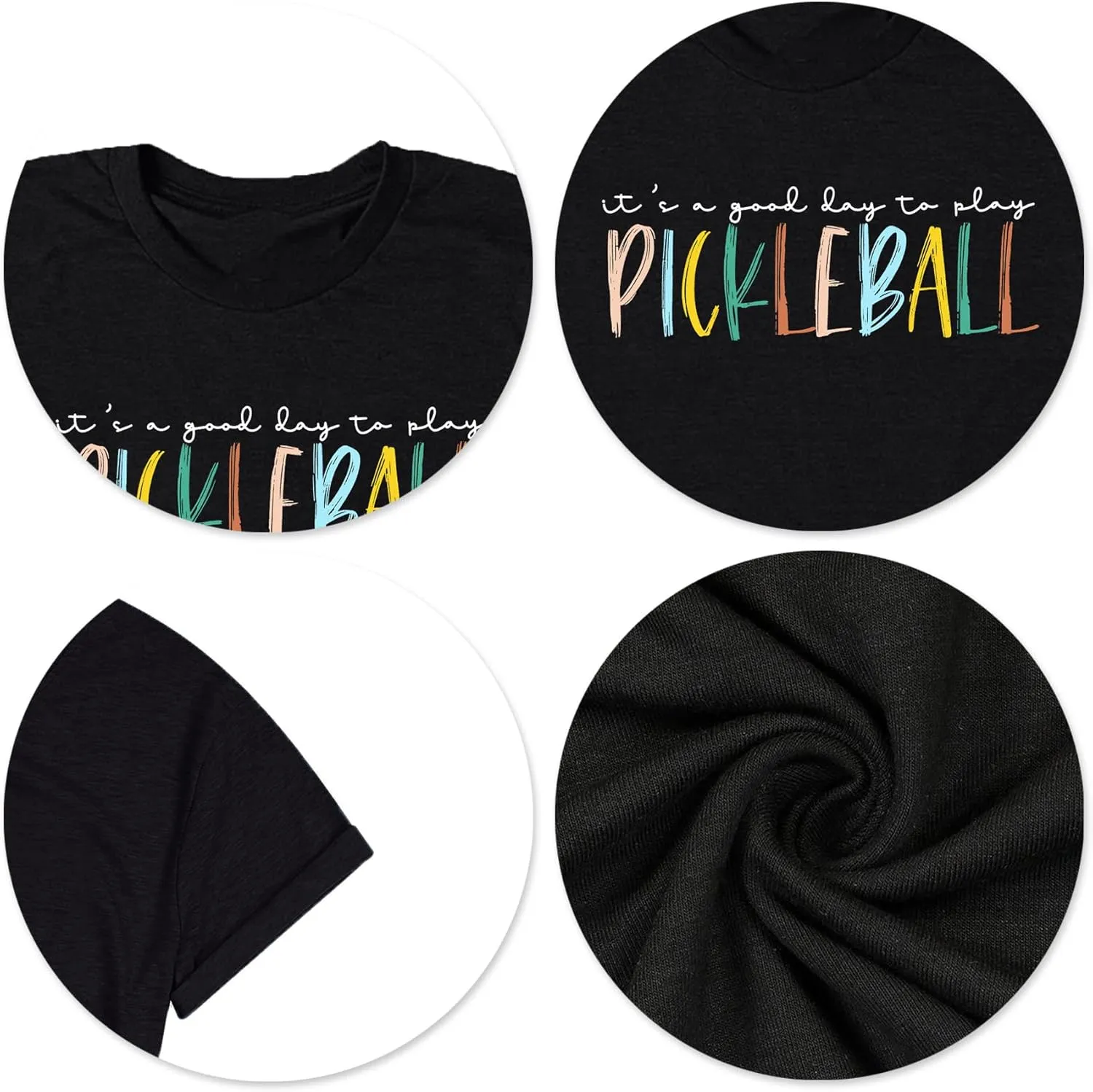 Women's Pickleball Graphic T-Shirt - Player Gift Tee, Short Sleeve Top