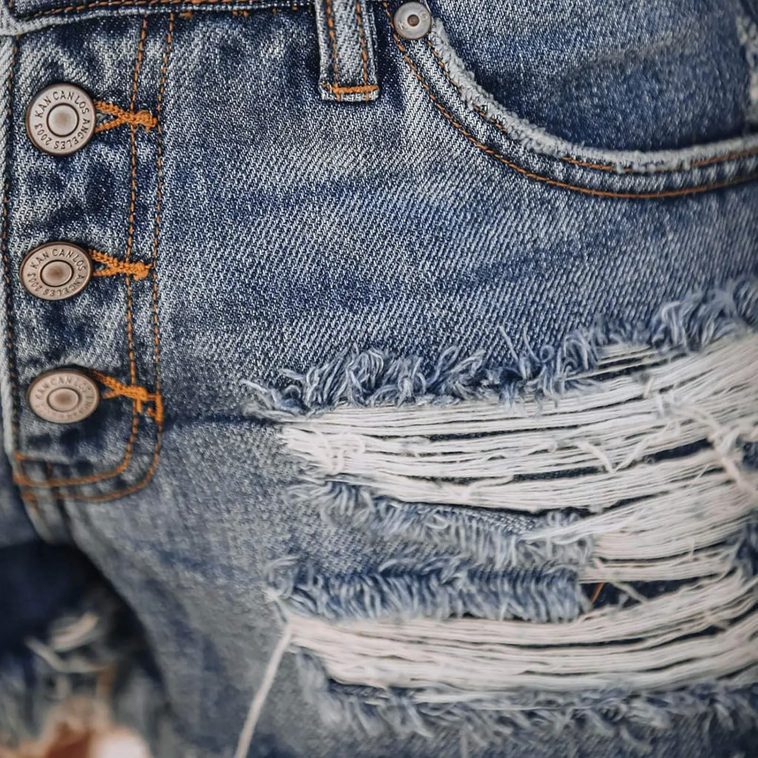 Womens Ripped Denim Shorts Mid Rise Stretchy Distressed Jean Shorts Casual Trendy Frayed Raw Hem Summer Mini Shorts