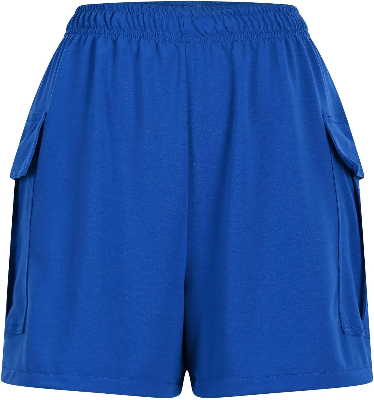 Women's Sweat Shorts High Waisted Athletic Shorts Summer Casual Loose Fit Elastic Waist Cargo Shorts with Pockets