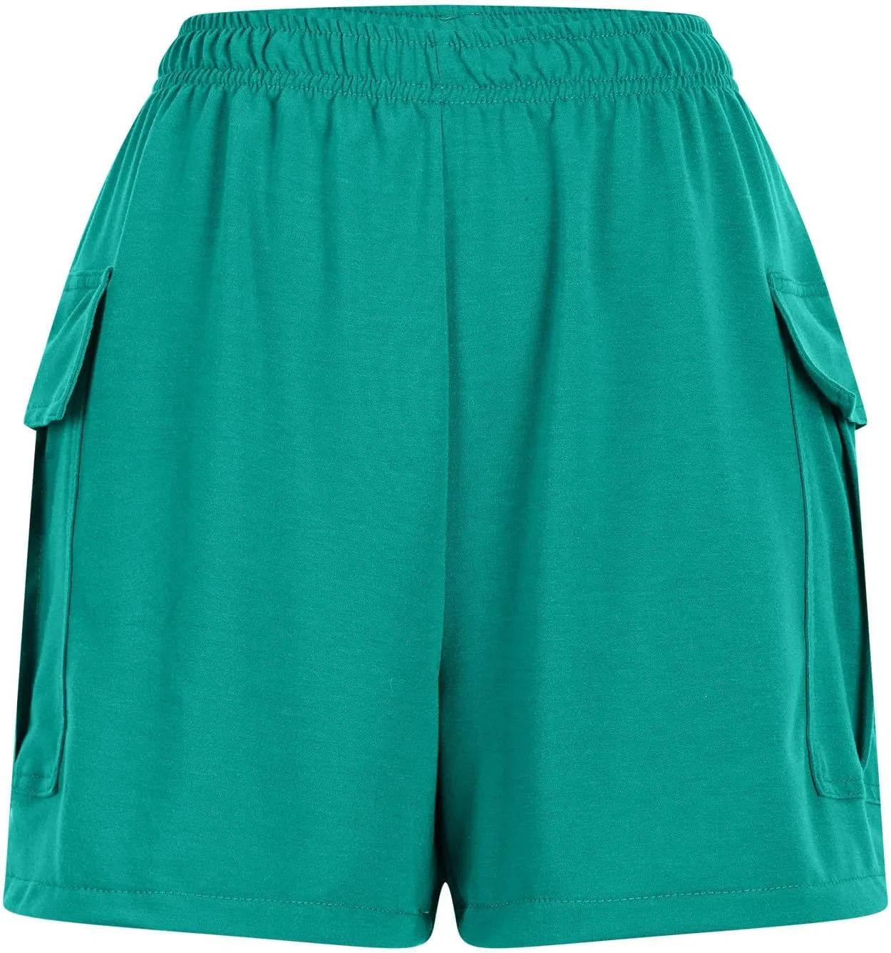 Women's Sweat Shorts High Waisted Athletic Shorts Summer Casual Loose Fit Elastic Waist Cargo Shorts with Pockets