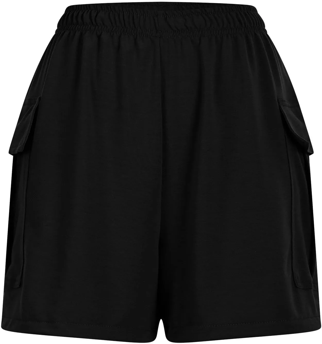 Women's Sweat Shorts High Waisted Athletic Shorts Summer Casual Loose Fit Elastic Waist Cargo Shorts with Pockets