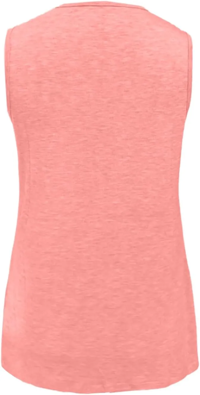 Women's Tank Tops 2025 Solid Color T-Shirt Dressy Sleeveless V Neck Summer Loose Tank Top Tee Shirts