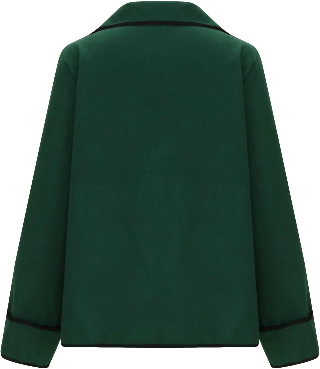 Womens Trench Coat Mid Length Western Coat Notch Lapel Blazer Button Pea Coat Open Front Cardigan Dressy Casual Jackets
