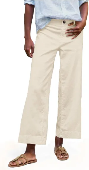 Women's Trendy Casual Pants Elastic Waist with Pockets Lounge Trousers Drawstring Straight Chinos Outdoor Athletic