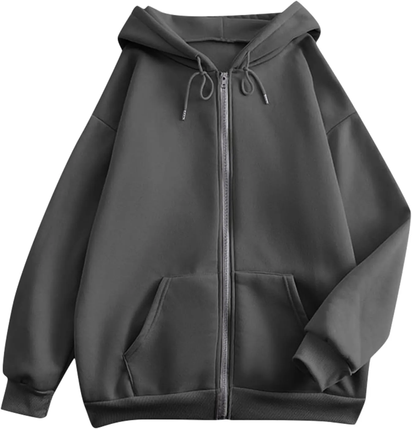 Womens Zip Up Hoodies 2024 Causal Lightweight Hooded Sweatshirt Long Sleeve Jackets Fall Outfits With Pockets