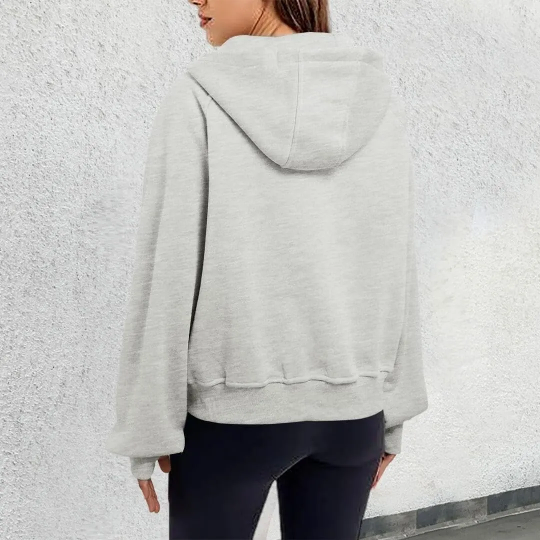 Womens Zip Up Hoodies Fleece Jackets Oversized Sweatshirts Fall Fashion Outfits 2024 Sweaters Winter Clothes