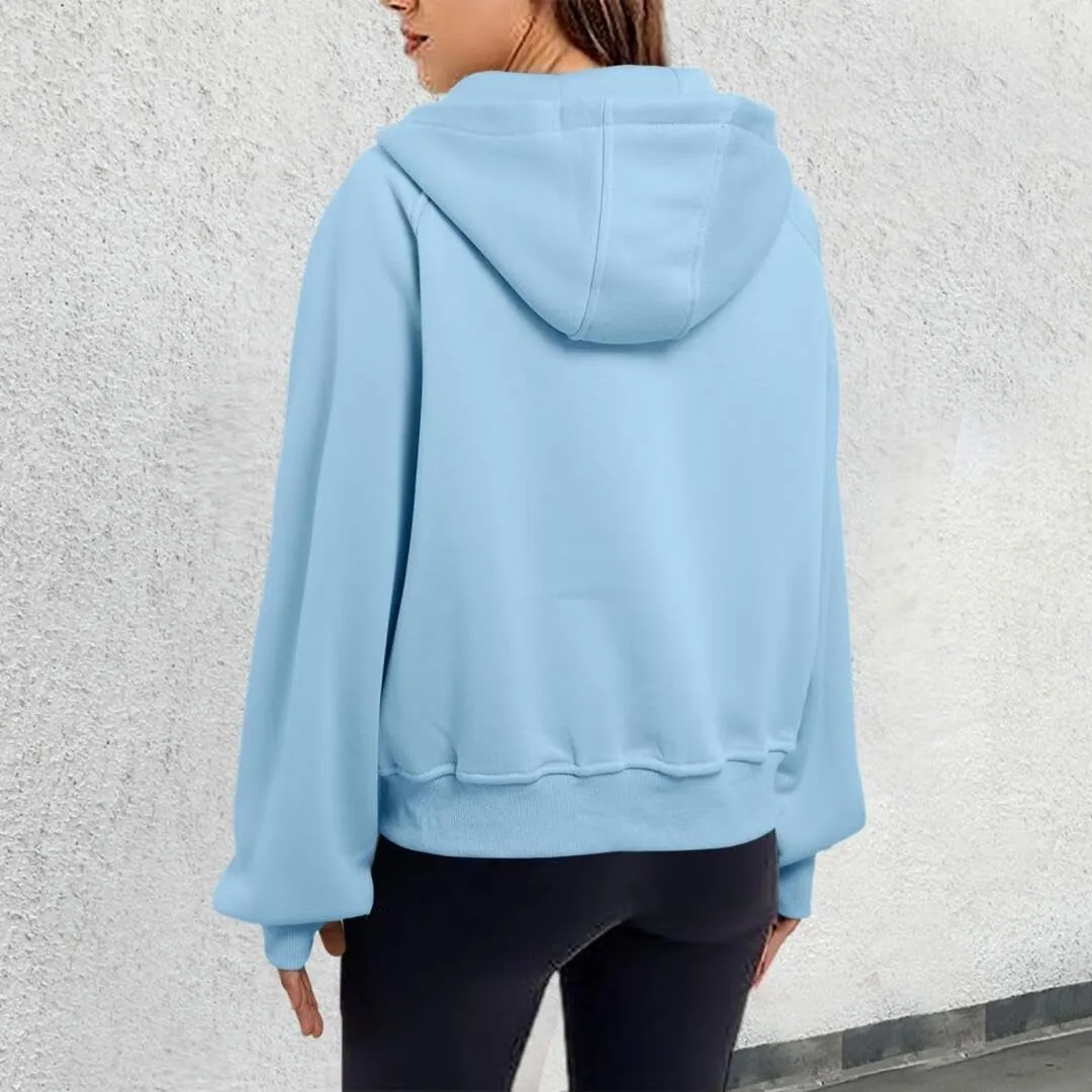 Womens Zip Up Hoodies Fleece Jackets Oversized Sweatshirts Fall Fashion Outfits 2024 Sweaters Winter Clothes