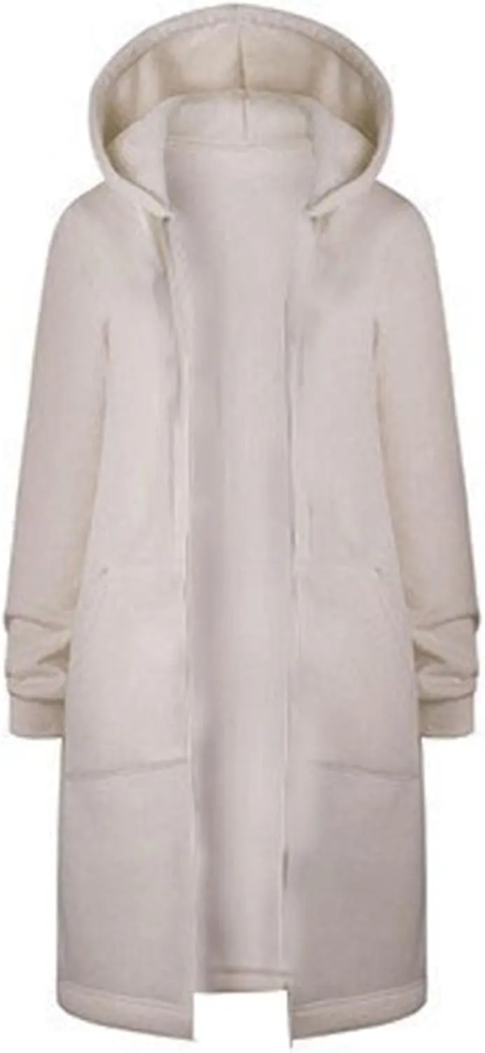 Womens Zip Up Hoodies Long Sleeve Hooded Lightweight Sweatshirt Oversized Fleece Jacket With Pockets Fall Clothes