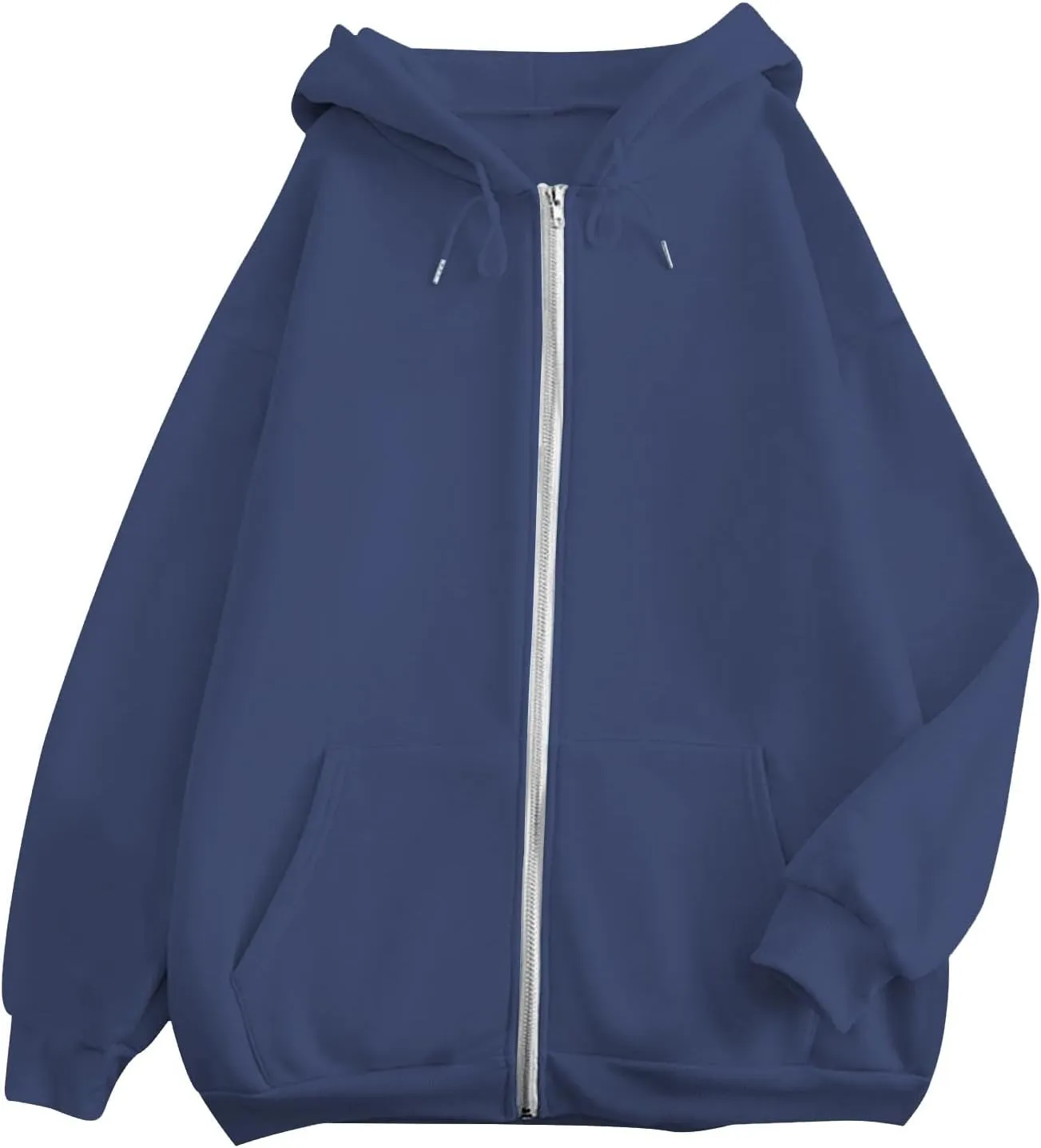 Womens Zip Up Hoodies Long Sleeve Sweatshirts Fall Outfits Oversized Sweatshirt Casual Fashion Jackets