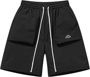 Xiaojmake Men's Athletic Running Shorts 5 inch Lightweight Quick Dry Loose Fit Workout Gym Basketball Outdoor Hiking Shorts