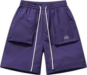 Xiaojmake Men's Athletic Running Shorts 5 inch Lightweight Quick Dry Loose Fit Workout Gym Basketball Outdoor Hiking Shorts