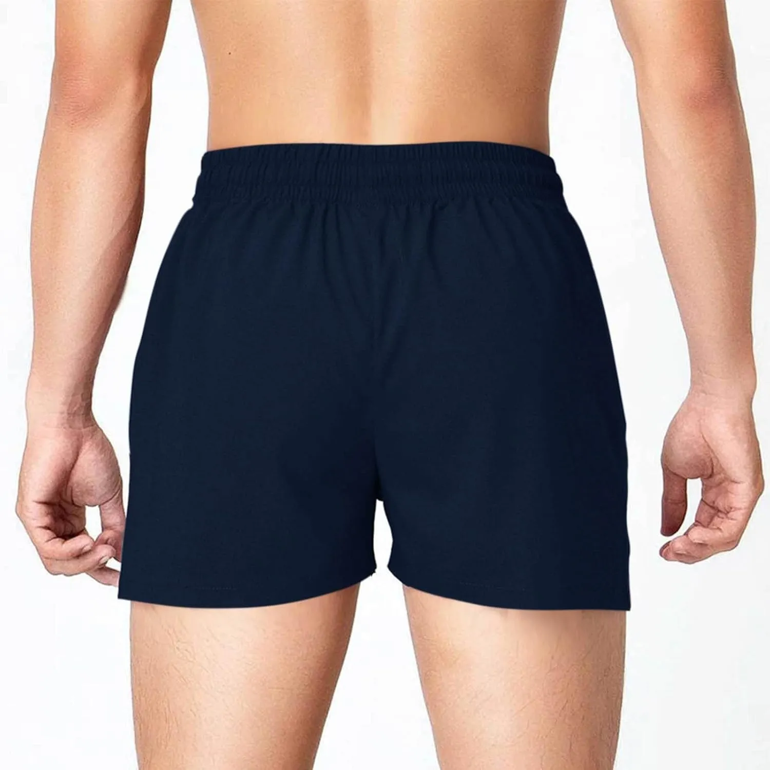 Xiaojmake Mens Running Shorts Quick Dry Athletic Gym Shorts with Zipper Pockets Water Resistant Workout Training Shorts