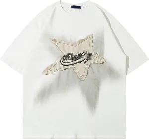 Y2k Vintage Tees for Men,90s Oversized T Shirts Y2k Tops Vintage Unisex Graphic Tees Streetwear