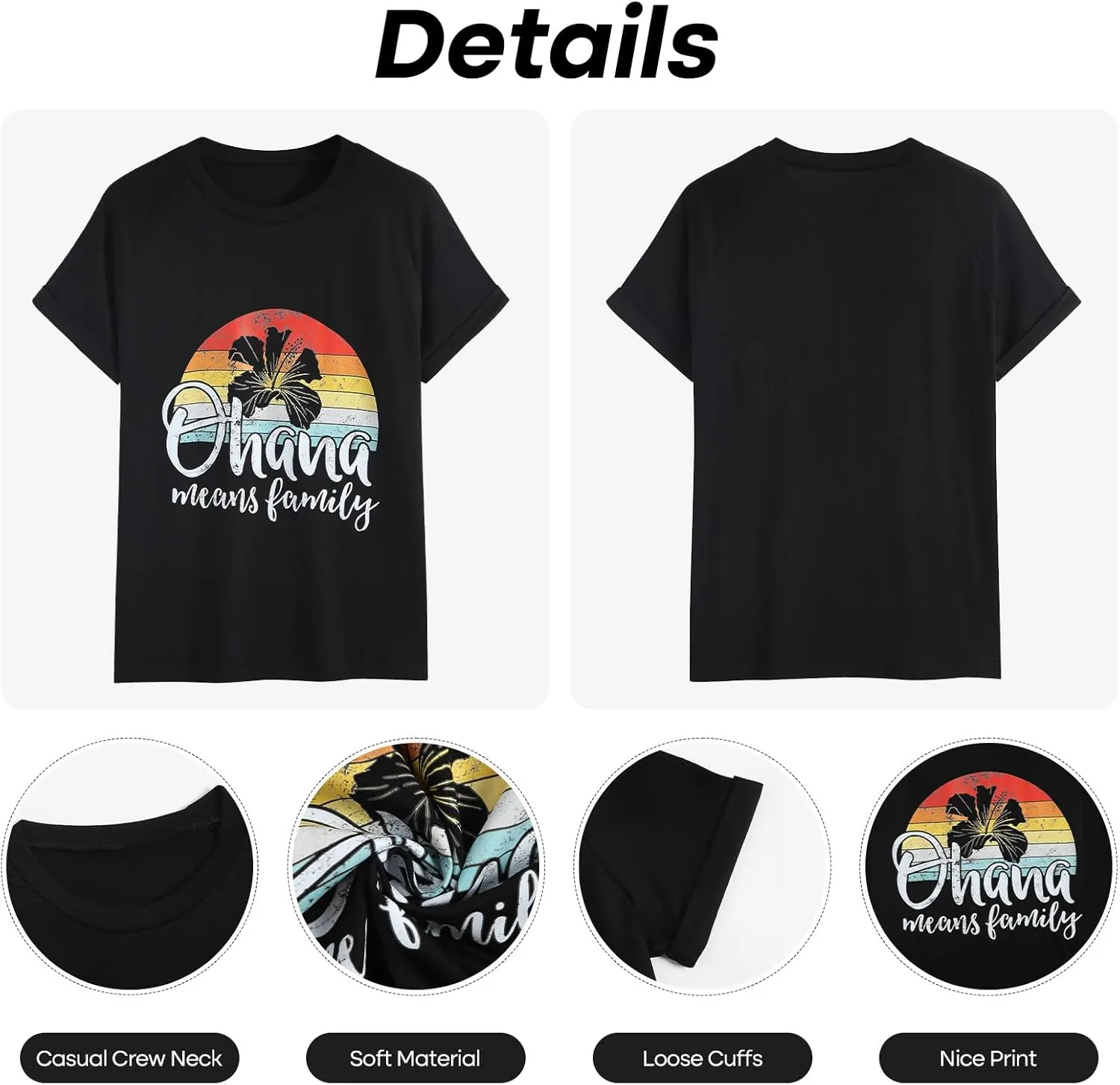 ZAFUL Women Graphic Tshirts Vintage Print Top Cute Summer Casual Short Sleeve Raglan Tee Shirt